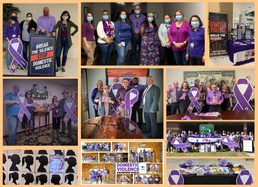 Challenge accepted: Fort Drum employees ‘Purple Up’ to support Domestic Violence Awareness Month