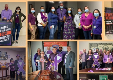 Challenge accepted: Fort Drum employees ‘Purple Up’ to support Domestic Violence Awareness Month