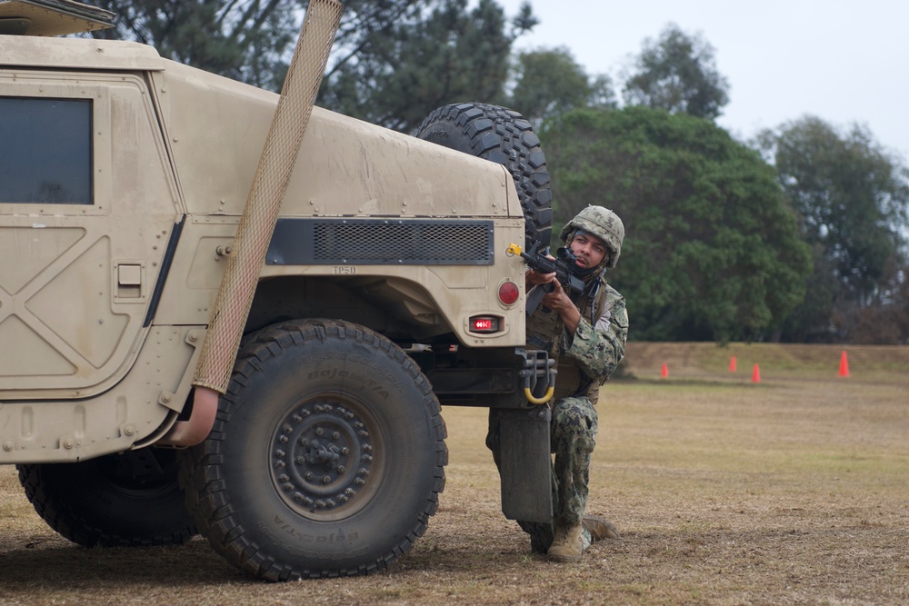 Naval Mobile Construction Battalion FOUR conducts a Field Training Exercise (FTX)