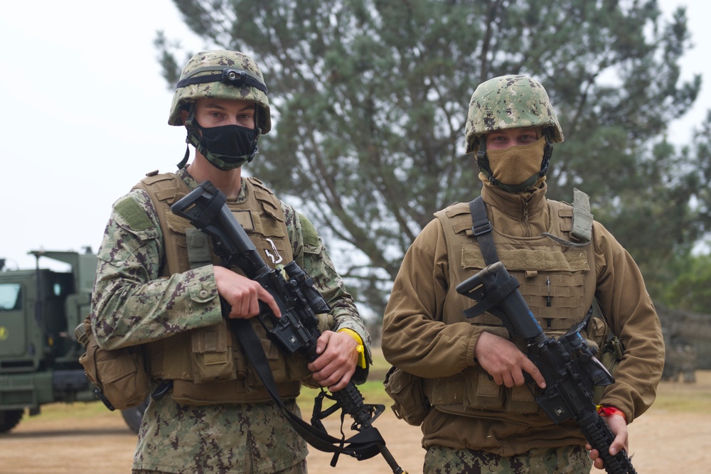 Naval Mobile Construction Battalion FOUR conducts a Field Training Exercise (FTX)