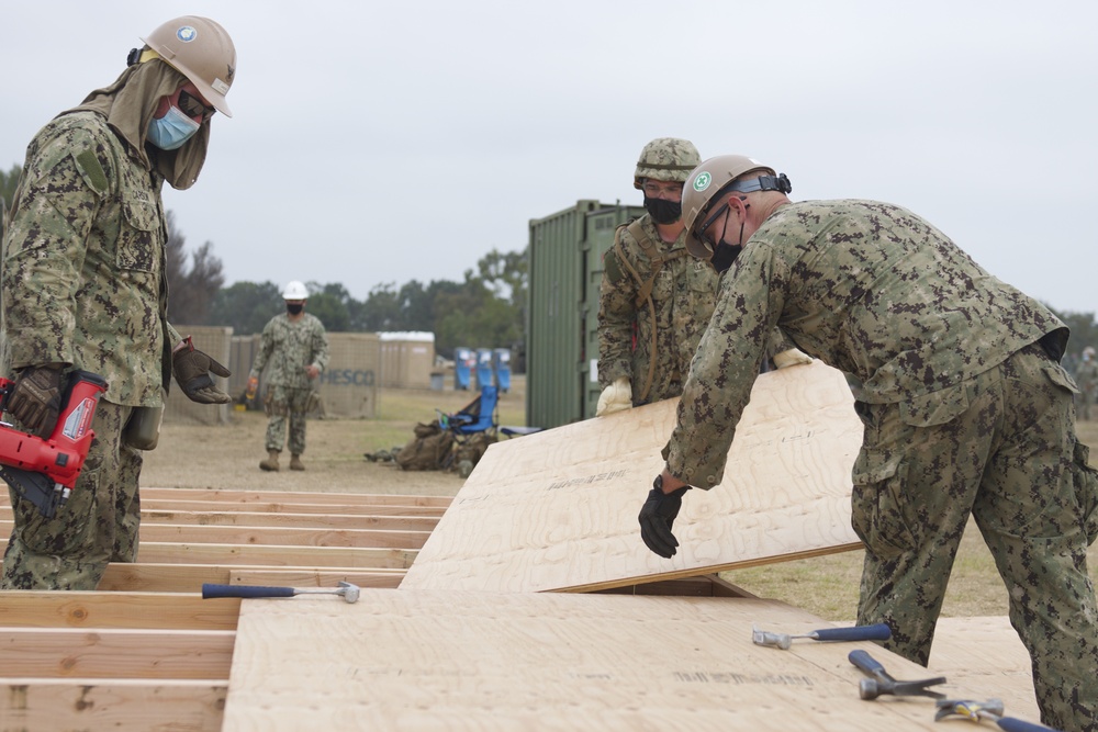 Naval Mobile Construction Battalion FOUR conducts a Field Training Exercise (FTX)