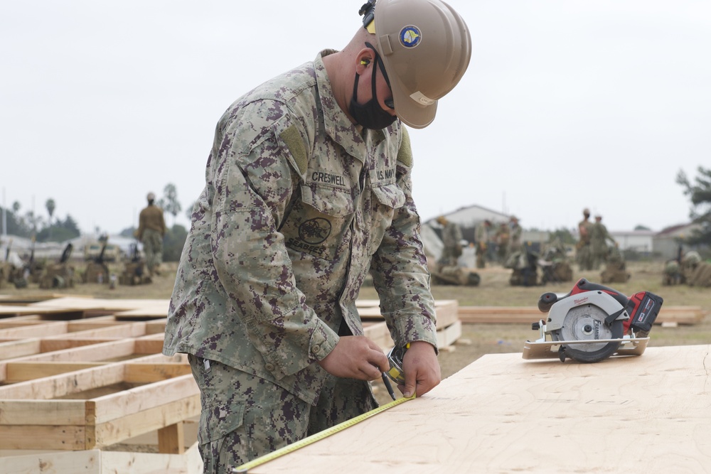 Naval Mobile Construction Battalion FOUR conducts a Field Training Exercise (FTX)