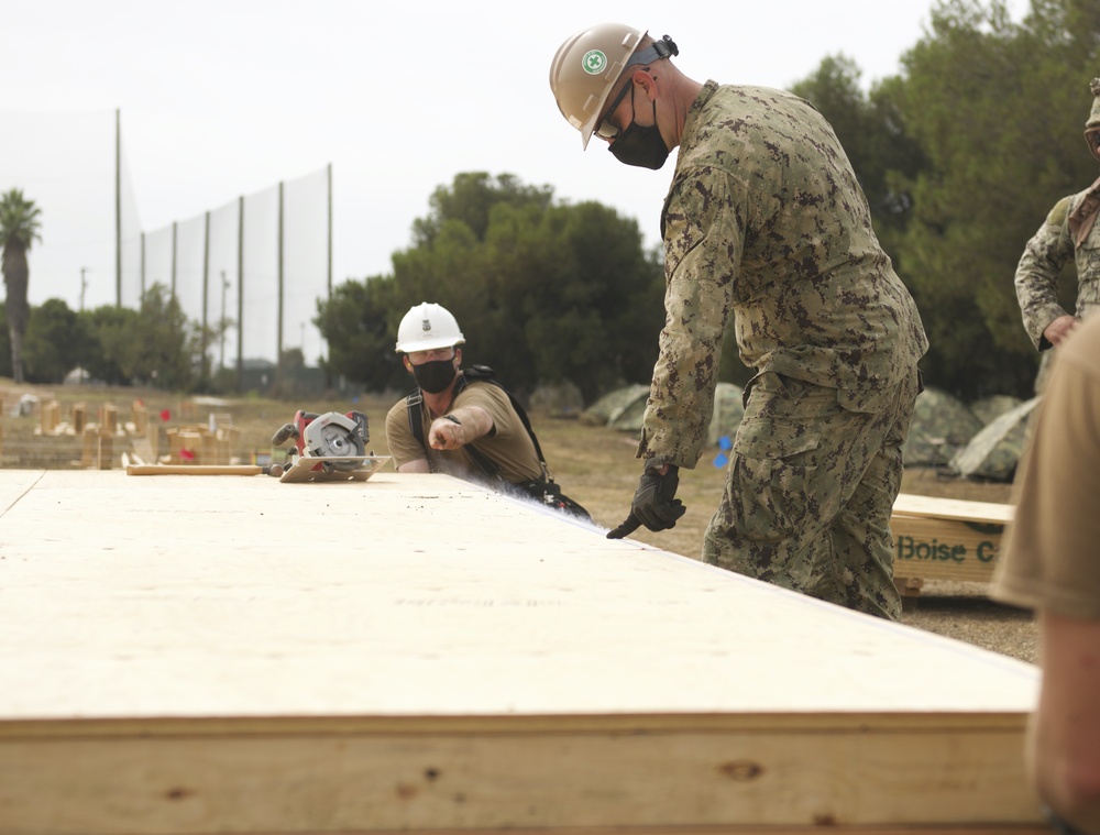 Naval Mobile Construction Battalion FOUR conducts a Field Training Exercise (FTX)