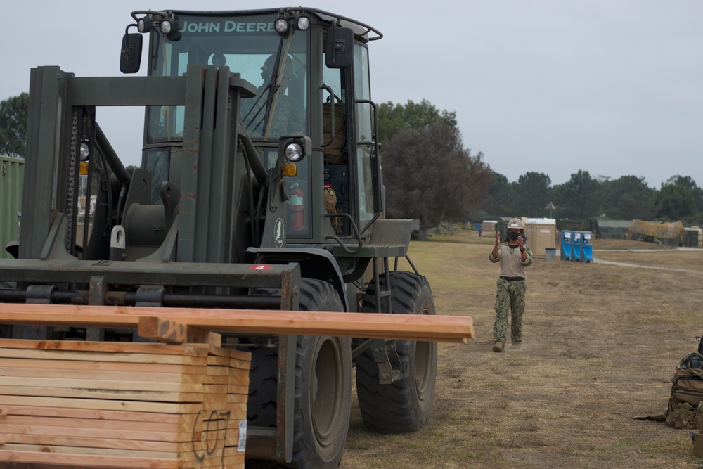 Naval Mobile Construction Battalion FOUR conducts a Field Training Exercise (FTX)