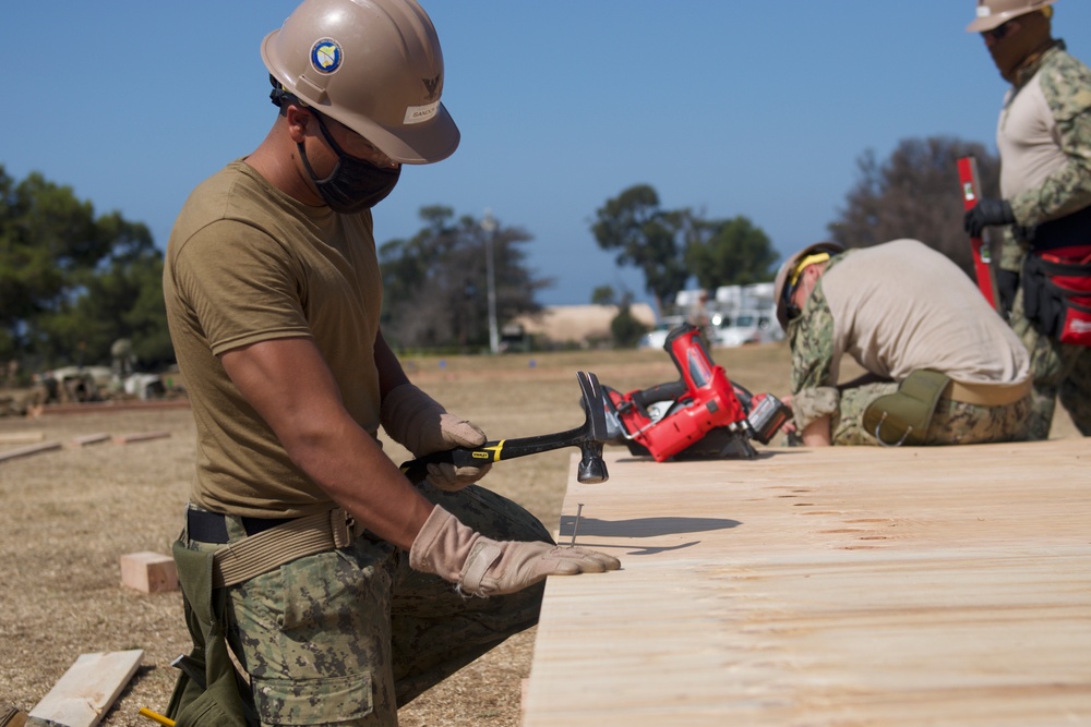 Naval Mobile Construction Battalion FOUR conducts a Field Training Exercise (FTX)