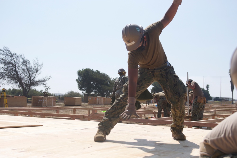 Naval Mobile Construction Battalion FOUR conducts a Field Training Exercise (FTX)