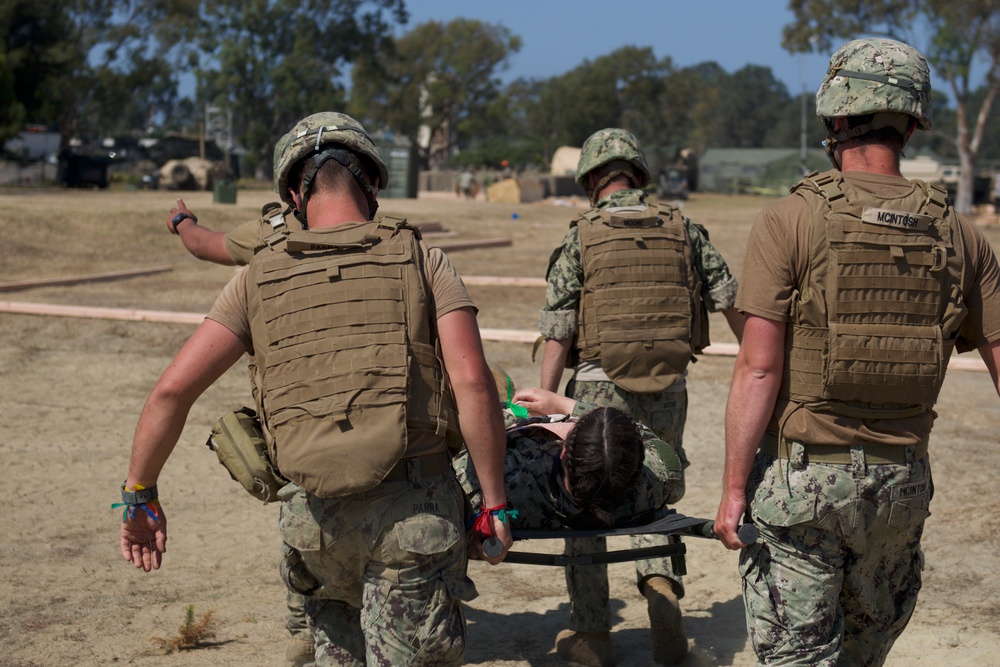 Naval Mobile Construction Battalion FOUR conducts a Field Training Exercise (FTX)