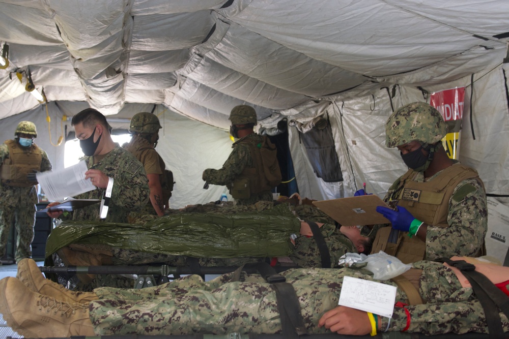 Naval Mobile Construction Battalion FOUR conducts a Field Training Exercise (FTX)