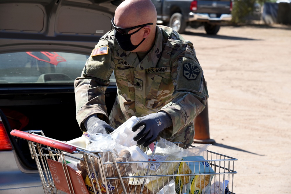 AZNG surge capacity at local food bank