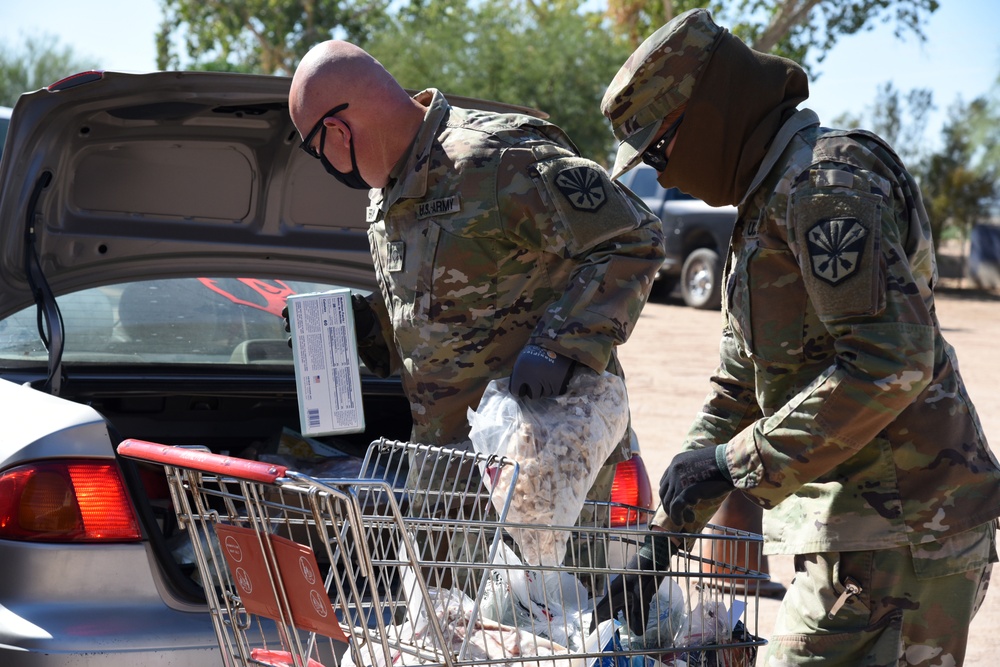 AZNG surge capacity at local food bank