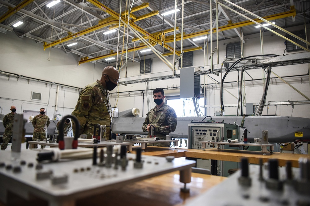 CSAF Brown visits VAFB