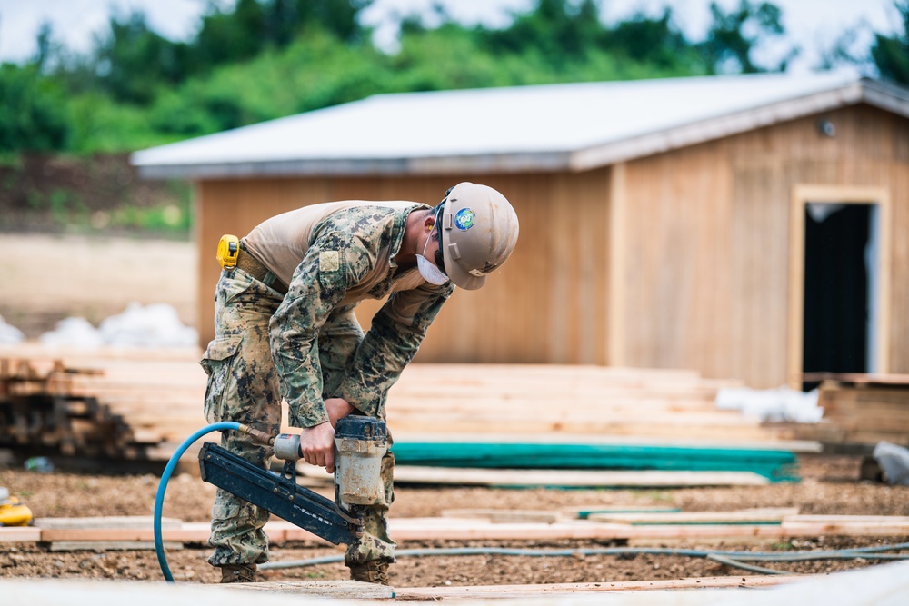 Seabees Continue Construction on Camp Tinian