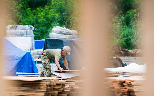 Seabees Continue Construction on Camp Tinian