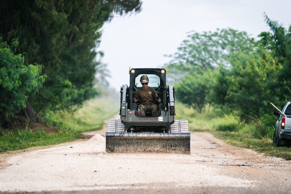 Seabees Continue Construction on Camp Tinian