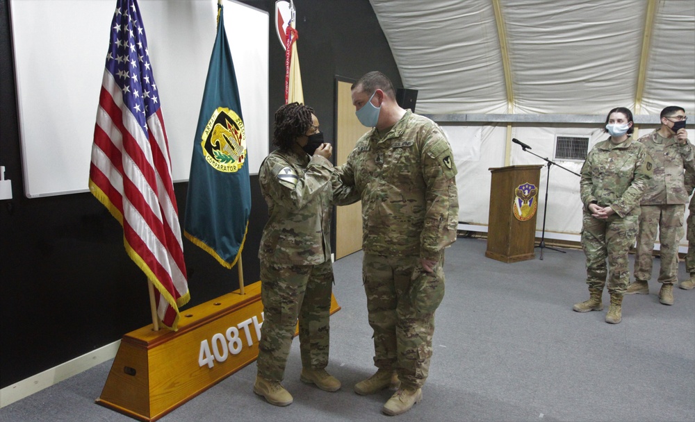 408th Contracting Support Brigade Senior Enlisted Advisor Change of Responsibility Ceremony