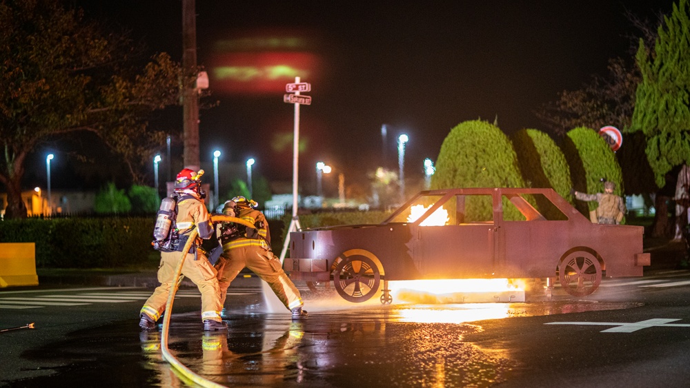 Exercise Active Shield 2020: Simulated Burning Vehicle