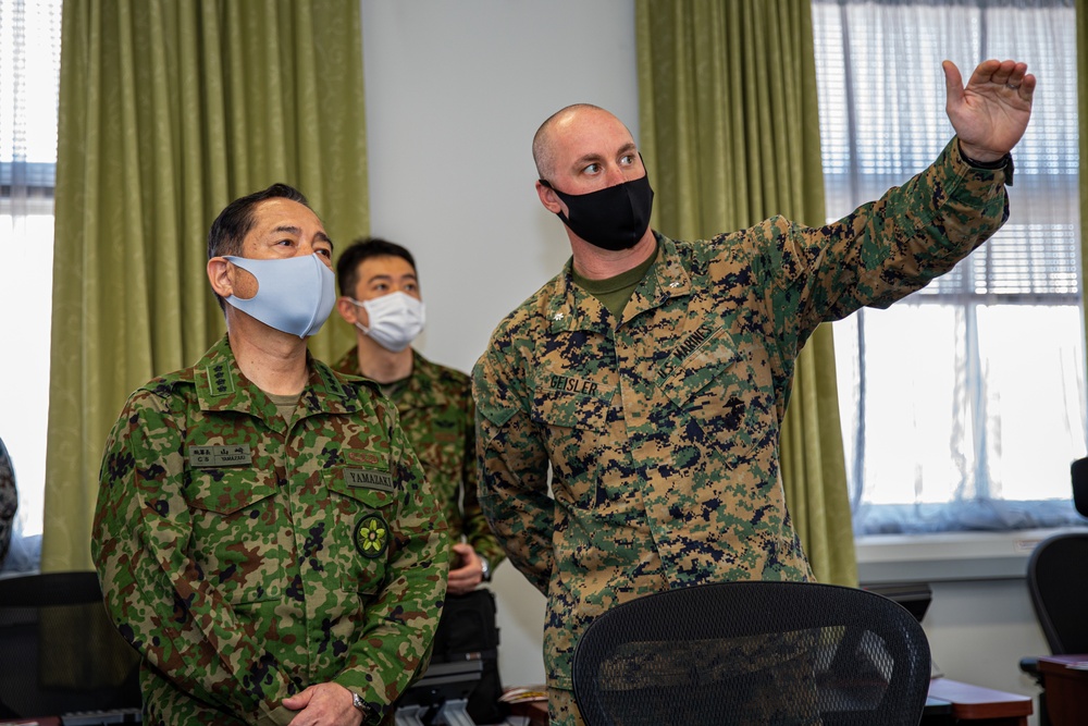 Exercise Active Shield 2020: Gen. Koji Yamazaki Visits MCAS Iwakuni