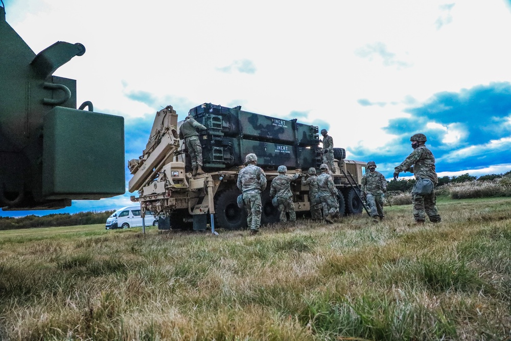 Air Defense Soldiers rehearse PATRIOT battle drills during Keen Sword/Orient Shield 21