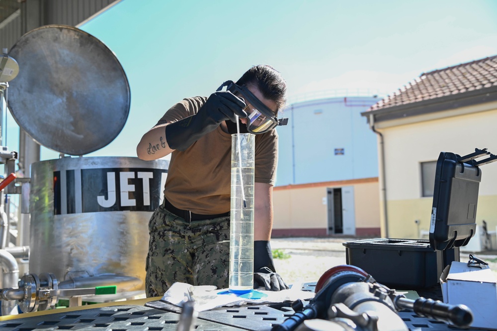 NAS Sigonella Accepts Fuel From Air BP Italia