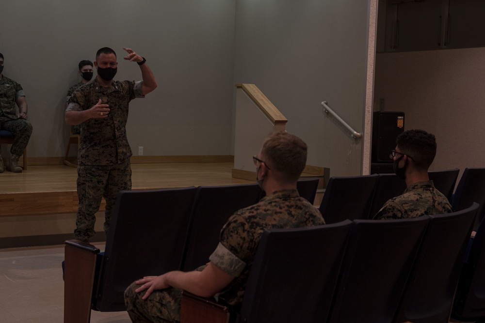 CATC Camp Fuji Marines graduate Lance Corporal Leadership and Ethics Seminar