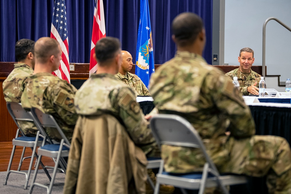 Third Air Force command team visits 501st CSW