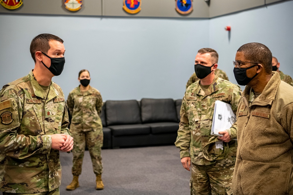Third Air Force command team visits 501st CSW