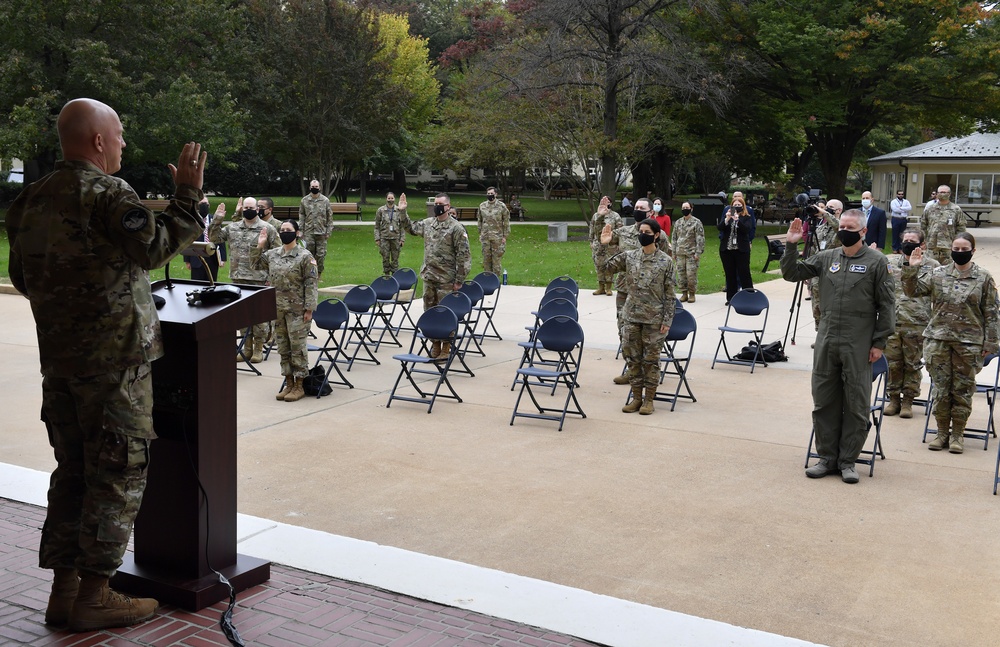 United Staes Space Force Field Grade Officer Transfer Ceremony