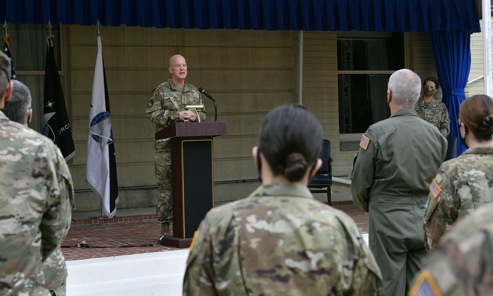 United Staes Space Force Field Grade Officer Transfer Ceremony