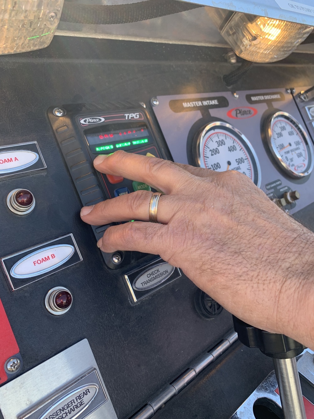 Nebraska Firefighter trains on the new Pump Operation Simulator