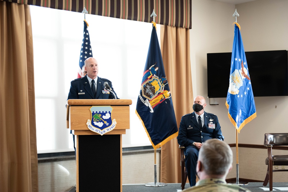 Col. Steven Hefferon assumes command of the 107th Mission Support Group.