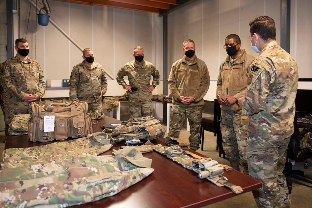 Third Air Force command team visits 501st CSW