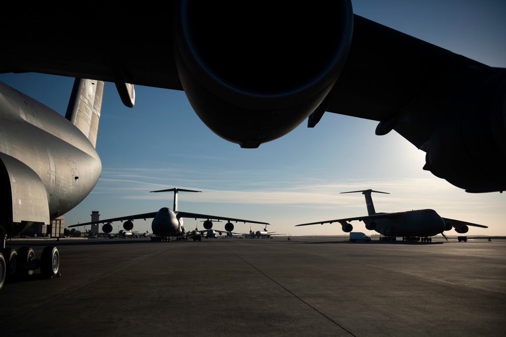 60th AES train on C-5M Super Galaxy