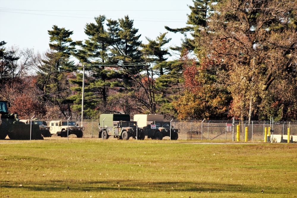 Engineer unit's equipment offloaded from railcars at Fort McCoy after deployment