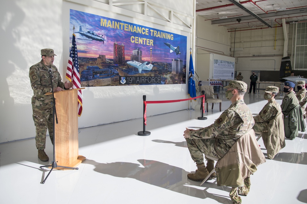 19th Air Force Maintenance Training Center Activation