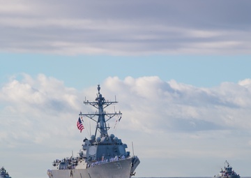 USS Halsey Returns Home From Seven-Month Deployment