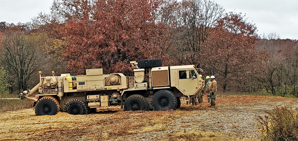 Soldiers hold field training for the Regional Training Site-Maintenance Wheeled-Vehicle Recovery Operations Course at Fort McCoy