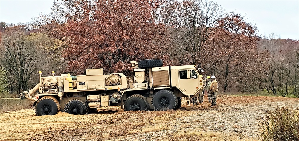 Soldiers hold field training for the Regional Training Site-Maintenance Wheeled-Vehicle Recovery Operations Course at Fort McCoy