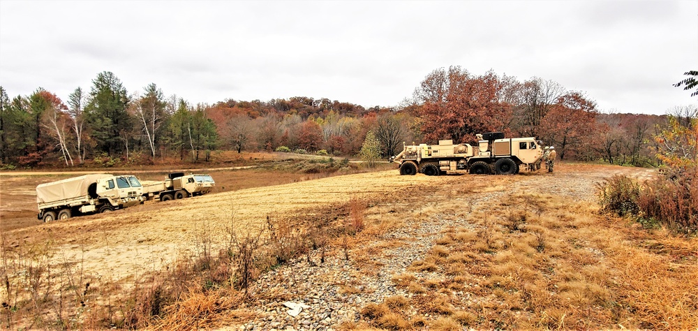 Soldiers hold field training for the Regional Training Site-Maintenance Wheeled-Vehicle Recovery Operations Course at Fort McCoy