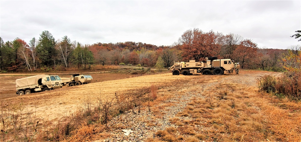 Soldiers hold field training for the Regional Training Site-Maintenance Wheeled-Vehicle Recovery Operations Course at Fort McCoy