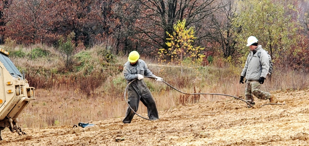 Soldiers hold field training for the Regional Training Site-Maintenance Wheeled-Vehicle Recovery Operations Course at Fort McCoy