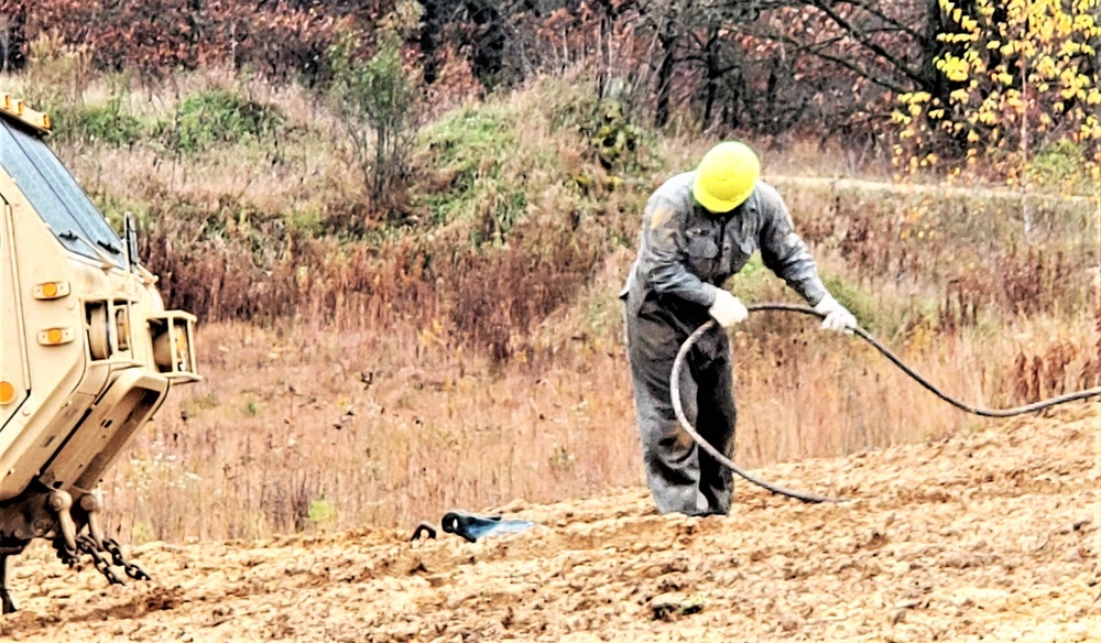 Soldiers hold field training for the Regional Training Site-Maintenance Wheeled-Vehicle Recovery Operations Course at Fort McCoy