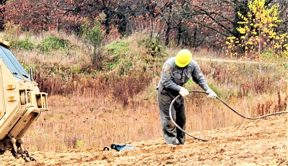 Soldiers hold field training for the Regional Training Site-Maintenance Wheeled-Vehicle Recovery Operations Course at Fort McCoy