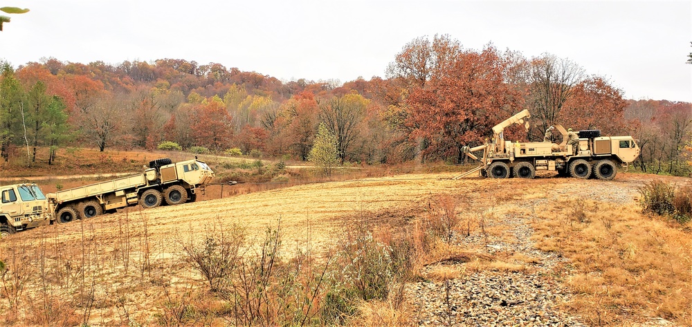 Soldiers hold field training for the Regional Training Site-Maintenance Wheeled-Vehicle Recovery Operations Course at Fort McCoy