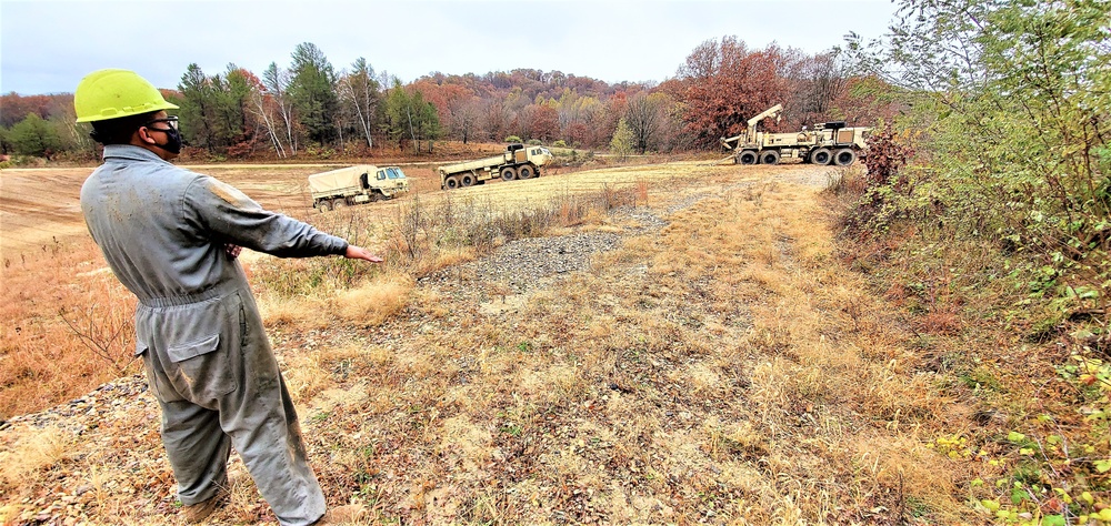 Soldiers hold field training for the Regional Training Site-Maintenance Wheeled-Vehicle Recovery Operations Course at Fort McCoy