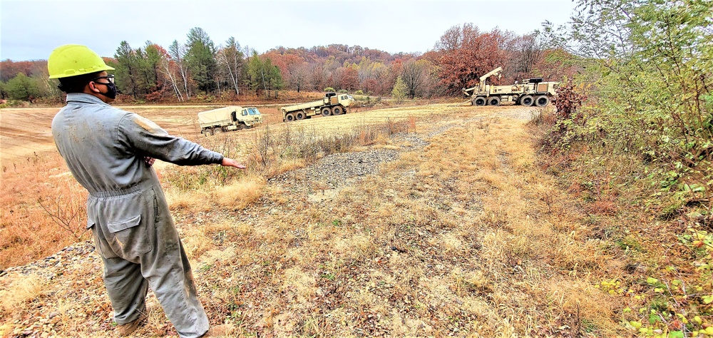 Soldiers hold field training for the Regional Training Site-Maintenance Wheeled-Vehicle Recovery Operations Course at Fort McCoy