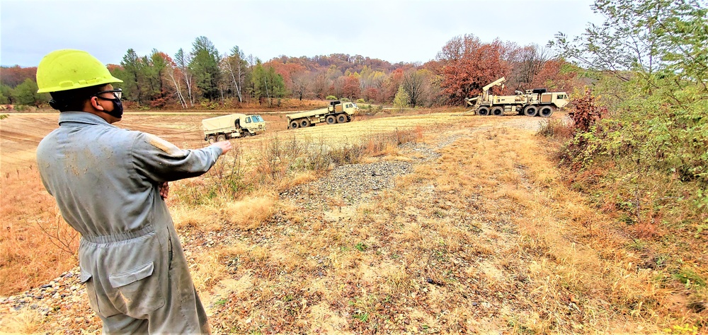 Soldiers hold field training for the Regional Training Site-Maintenance Wheeled-Vehicle Recovery Operations Course at Fort McCoy