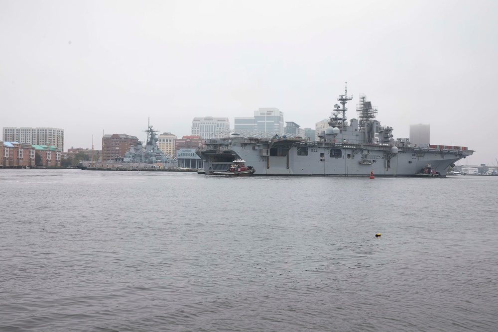 USS Bataan (LHD 5) Moves to NASSCO Shipyards