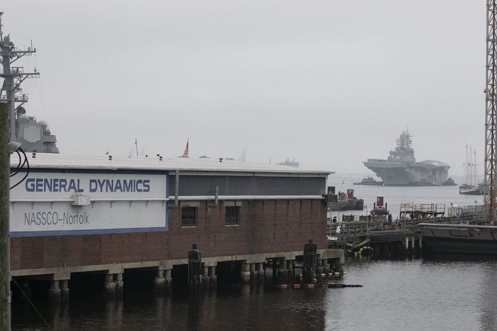 USS Bataan (LHD 5) Moves to NASSCO Shipyards