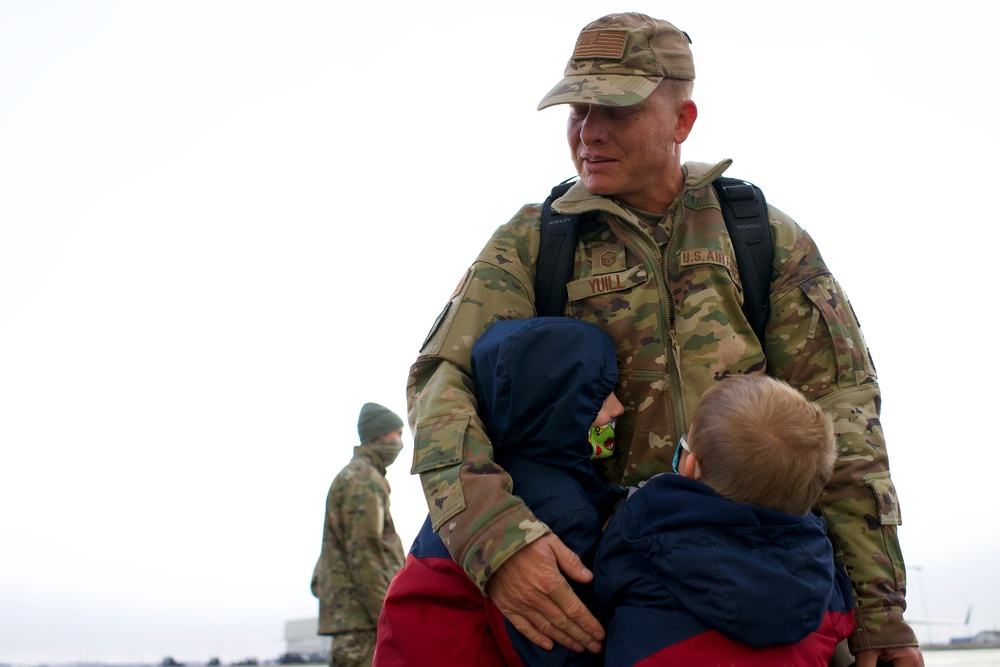 Rescue and maintenance Airman of 176th Wing return from Africa deployment