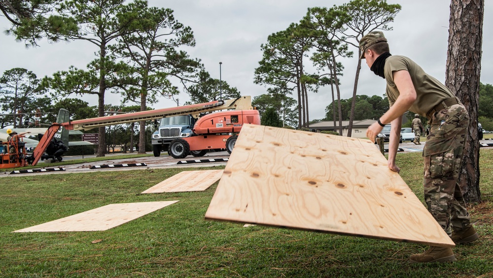 1st SOCES Air Commandos cut trees down after Hurricane Zeta